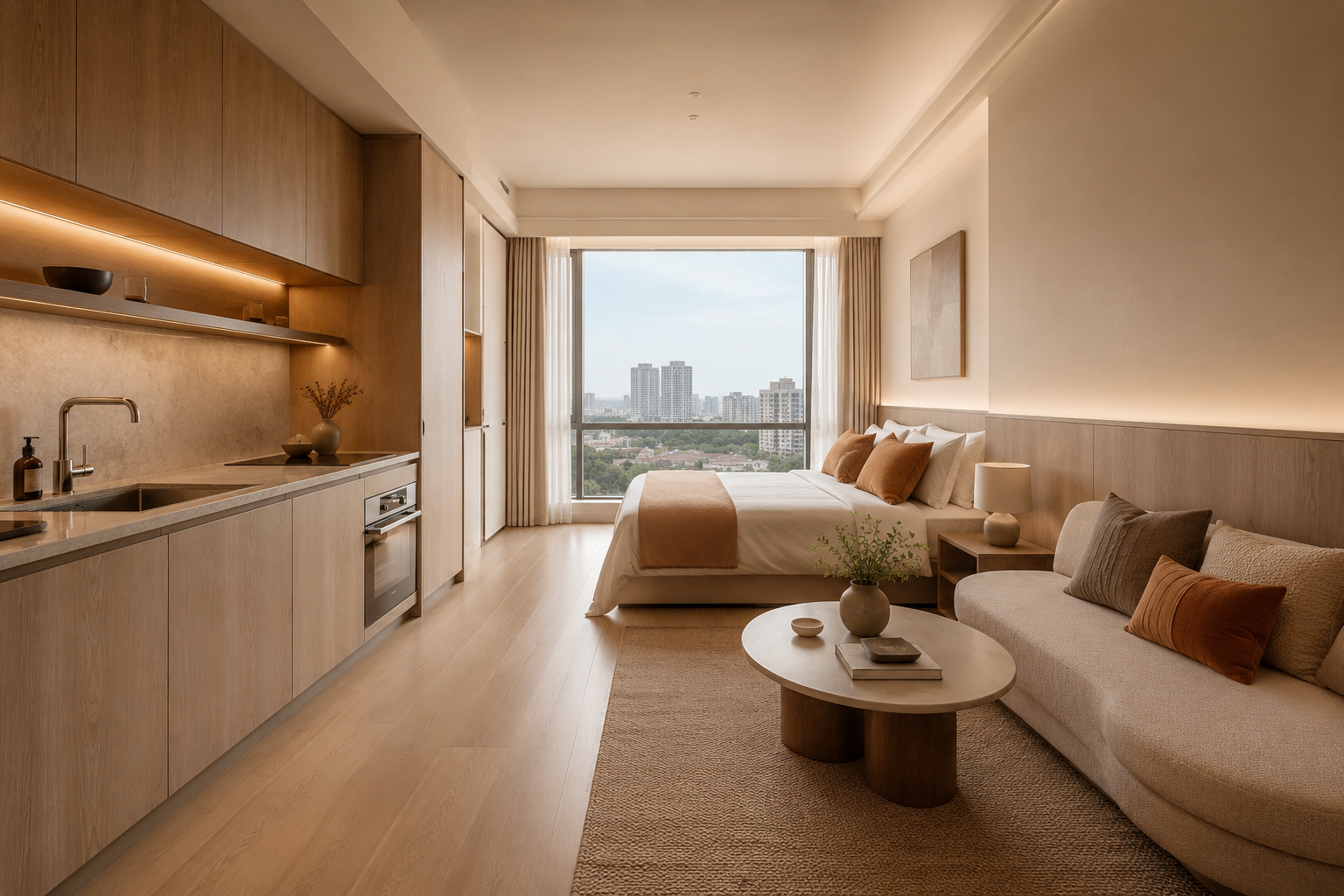 Студия 28 м², ЖК бизнес-класса