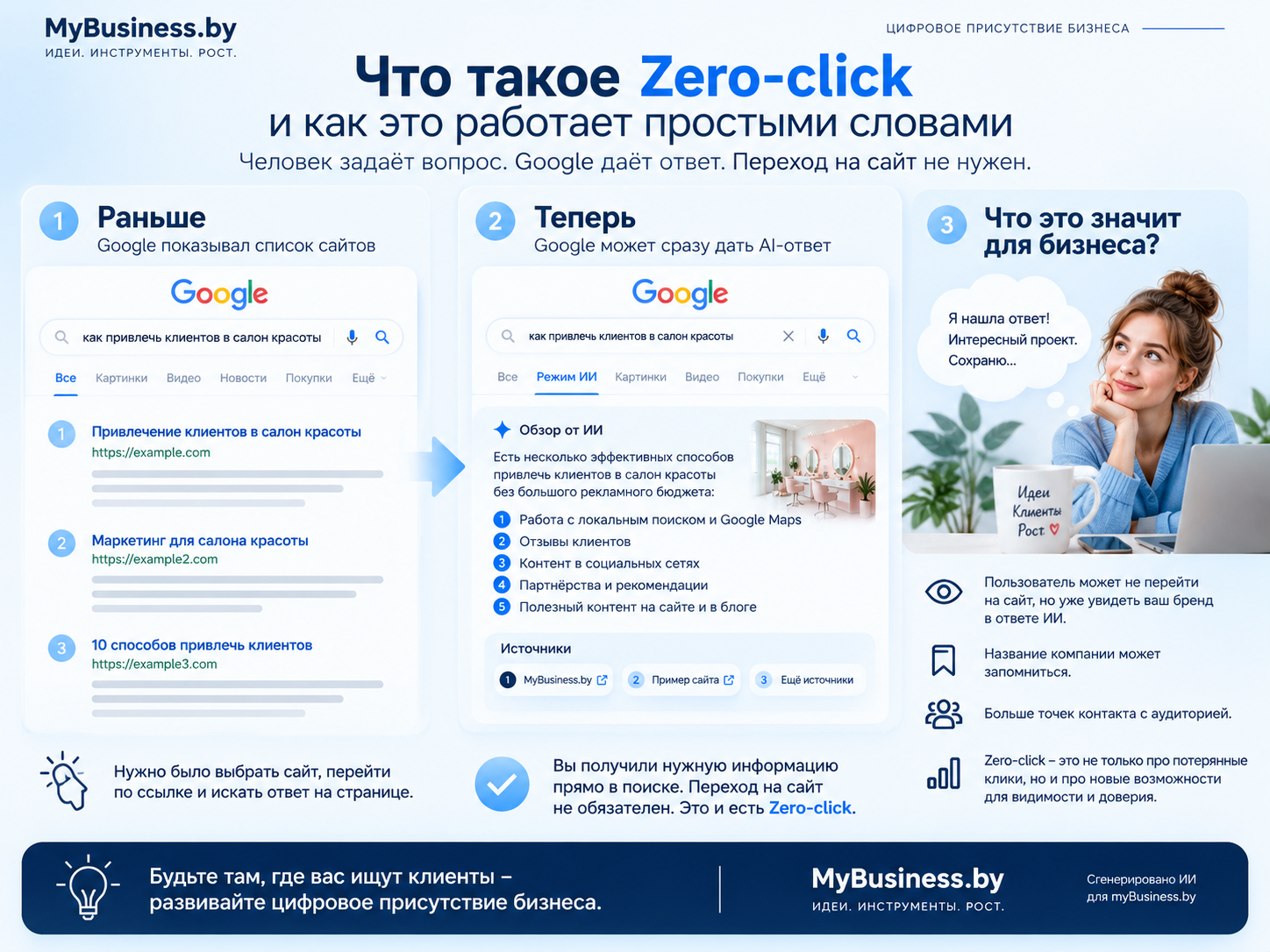 Что такое Zero-click простыми словами: пример поиска Google