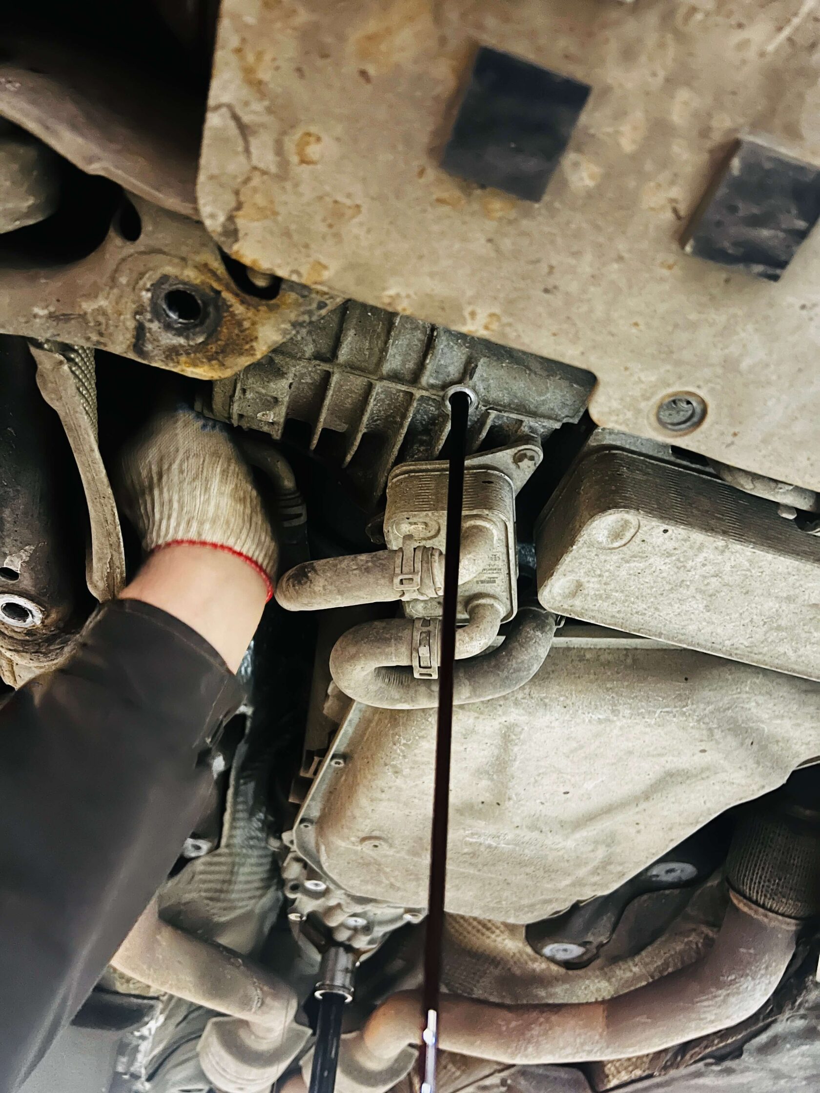 Замена масла в переднем редукторе