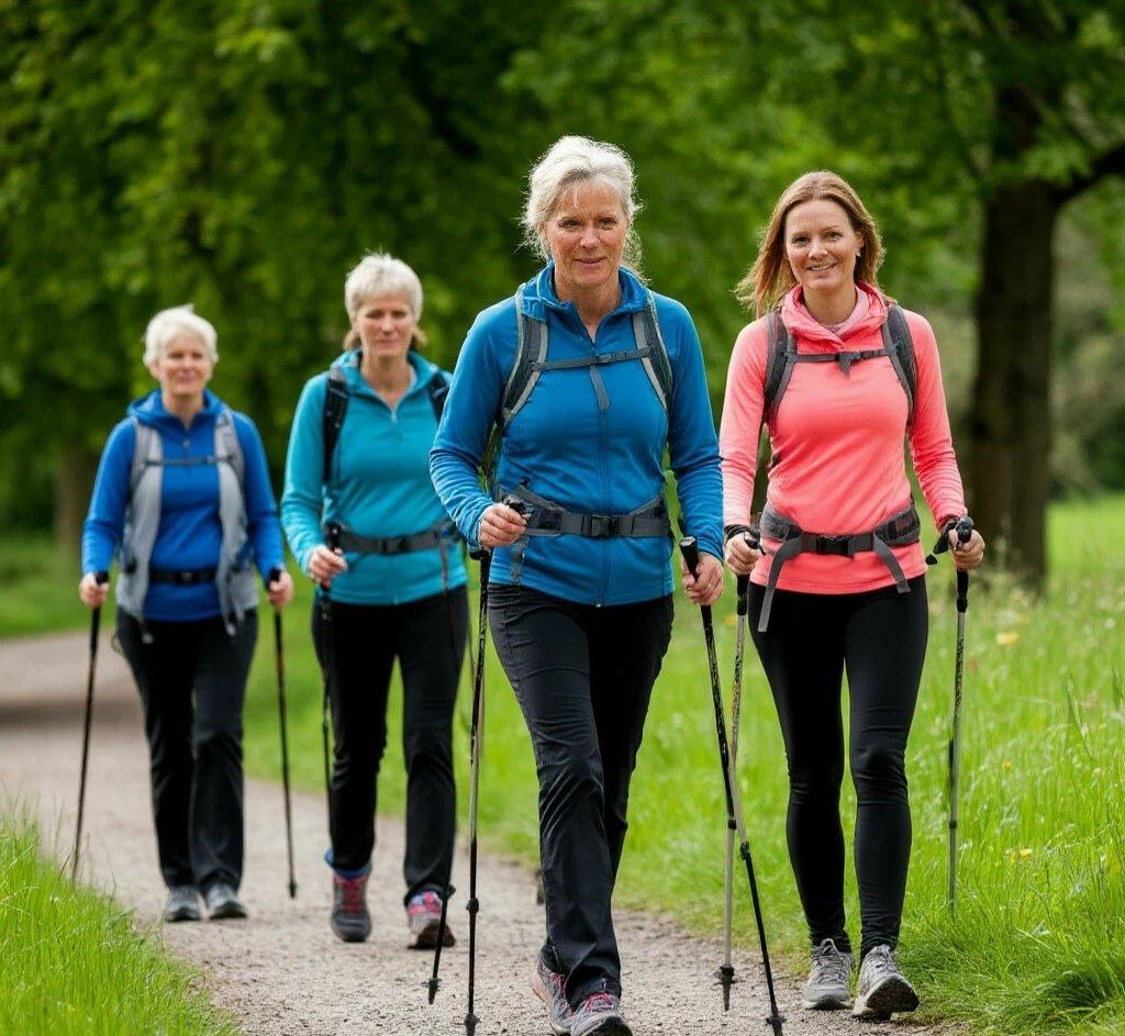 Скандинавская ходьба очно в программе «Московское долголетие»