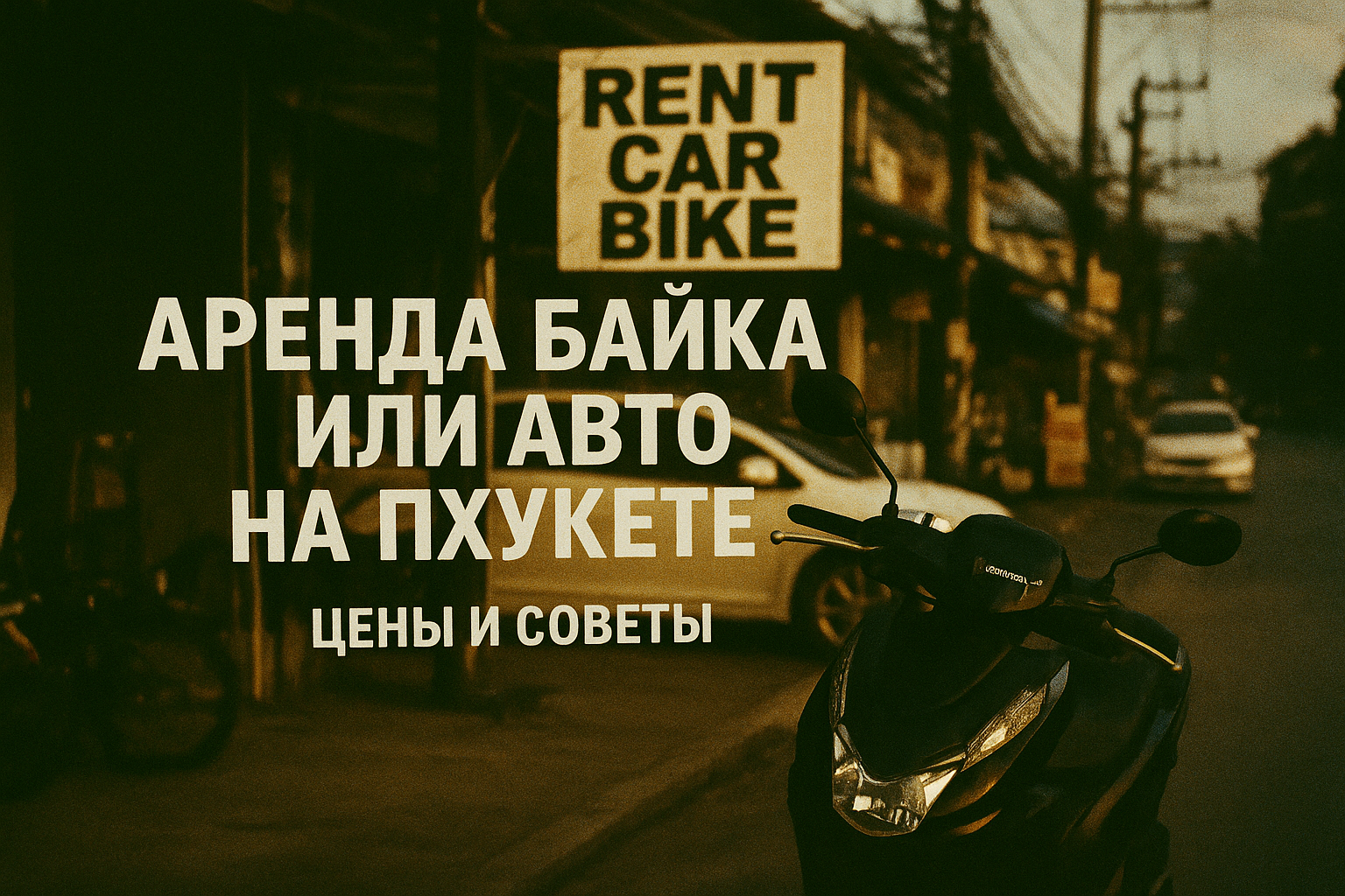 Аренда байка или авто на Пхукете: цены и советы 2025 Опубликовано: 10 августа 2025Обновлено: 10 августа 2025   Введение: Аренда байка или авто на Пхукете — свобода передвижения по острову Планируете отдых или зимовку на Пхукете? Аренда байка или авто — эт