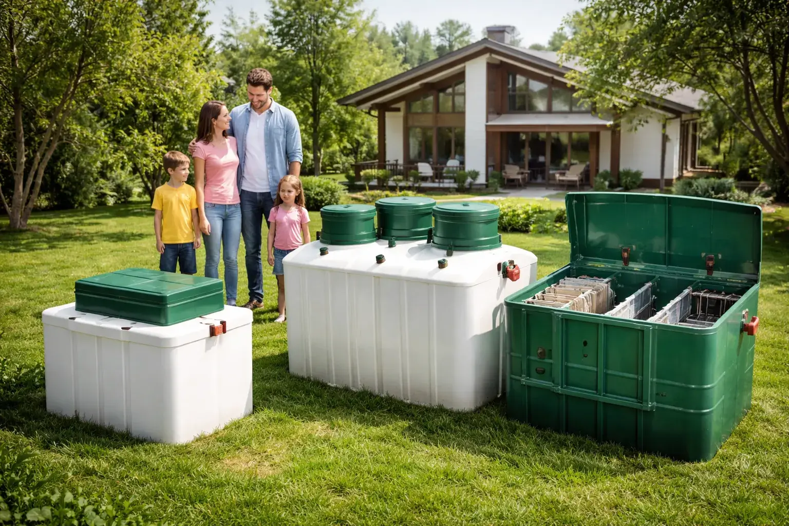 Как выбрать септик в зависимости от количества проживающих в доме людей