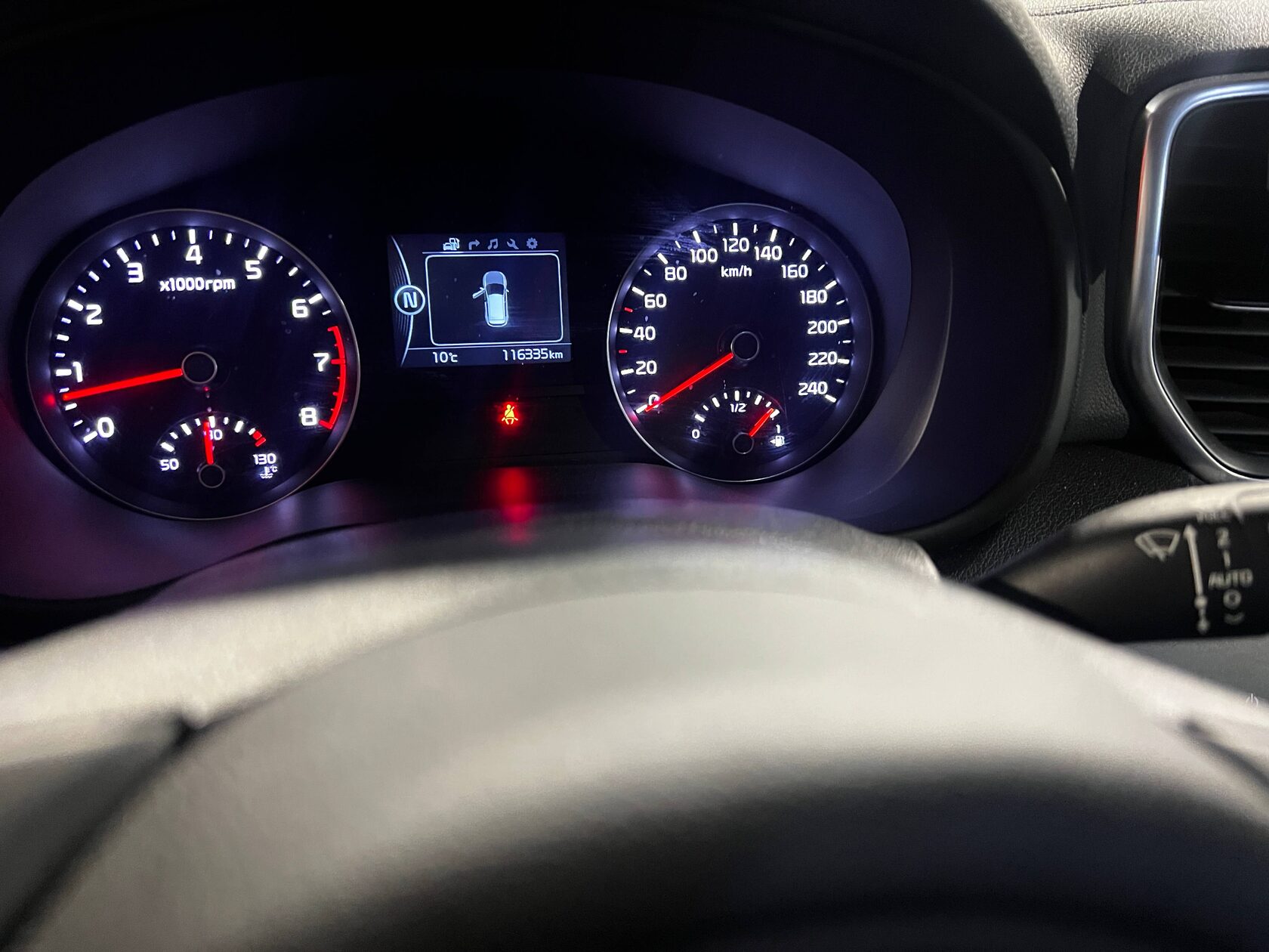 Kia Sportage QL после замены антифриза