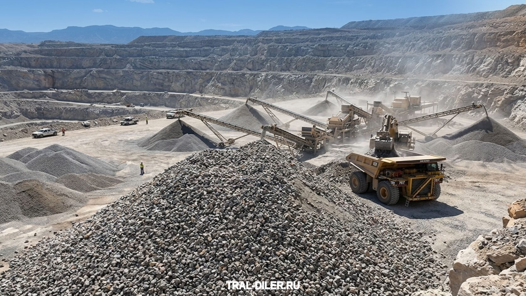 щебень на карьере