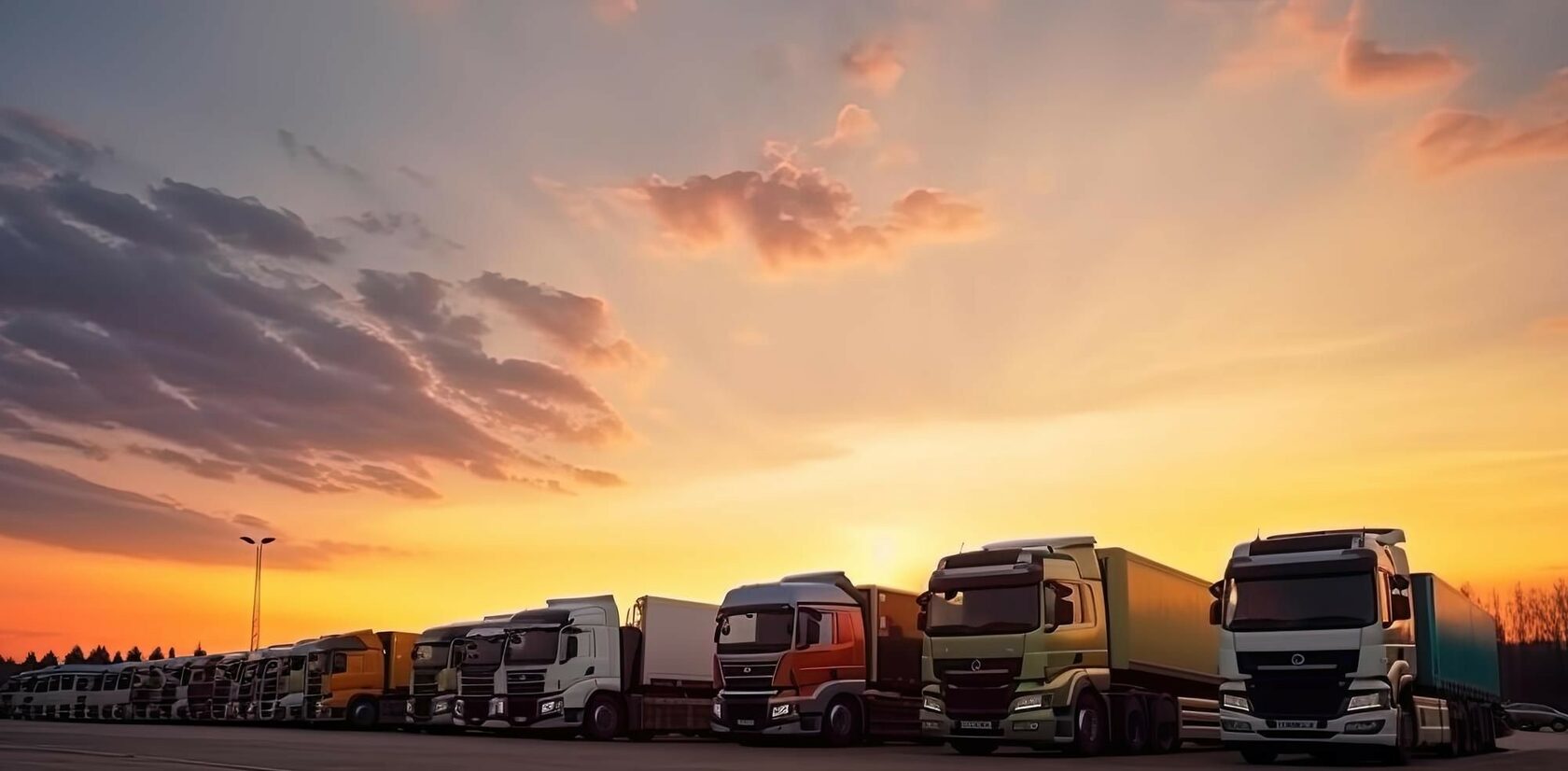 Фуры на стоянке