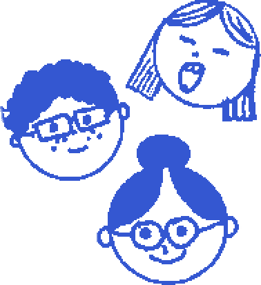 нарисованные синим карандашом дети школьники