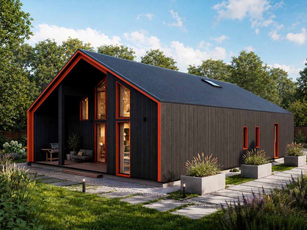 Домокомплект каркасного дома BARN 157 WOODCASTOR