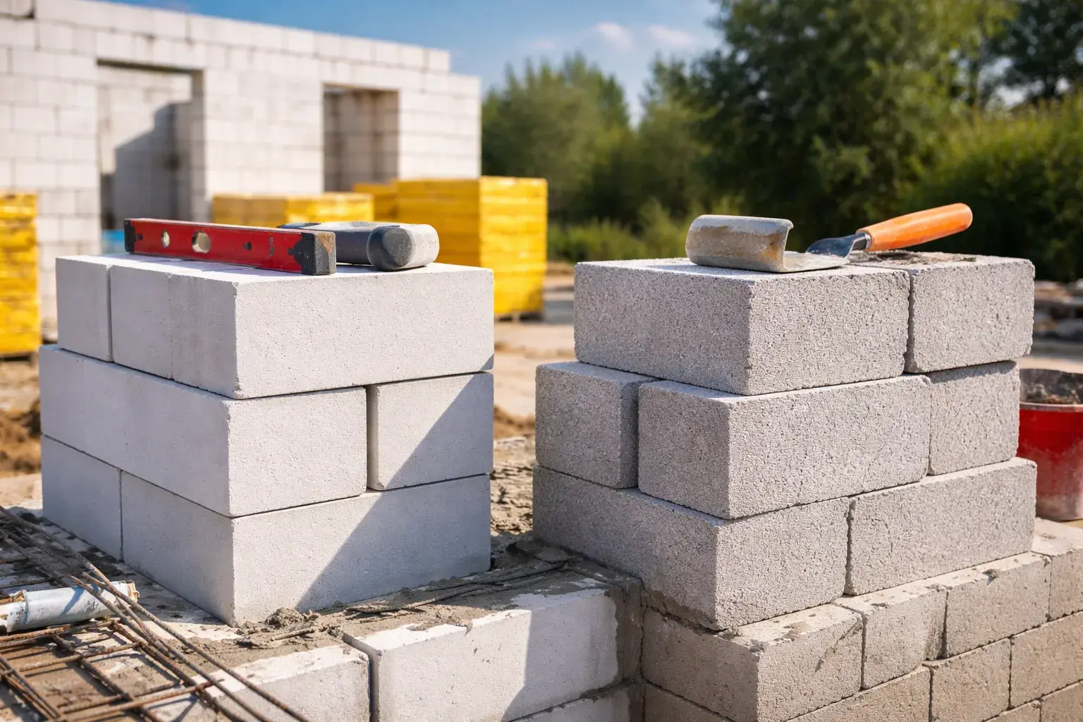 Газобетон или пенобетон