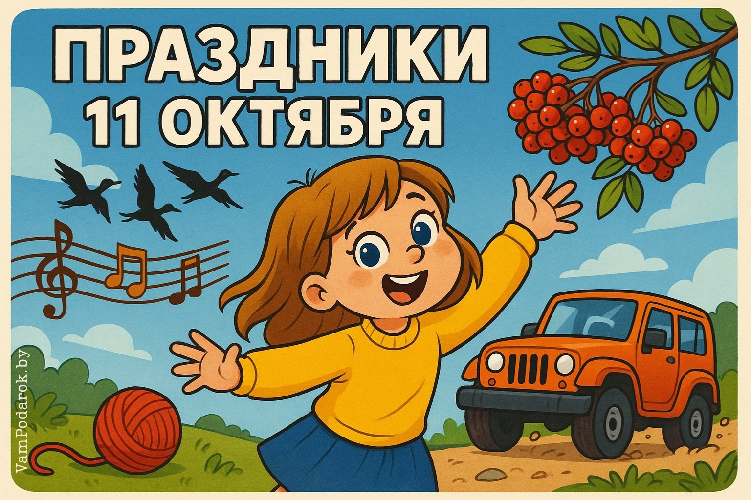 Праздники 11 октября 2025 года – картинки и открытки