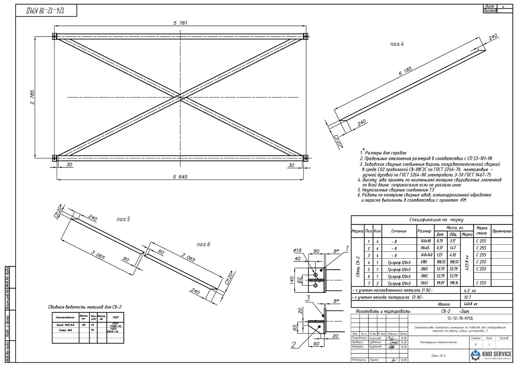 Кмд чертежи металлоконструкций расшифровка