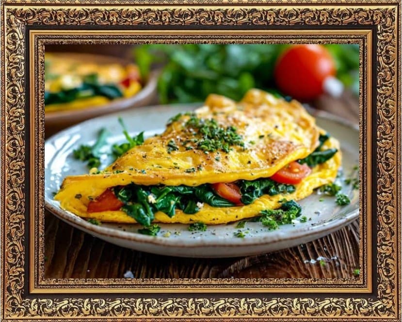 омлет со шпинатом рецепт