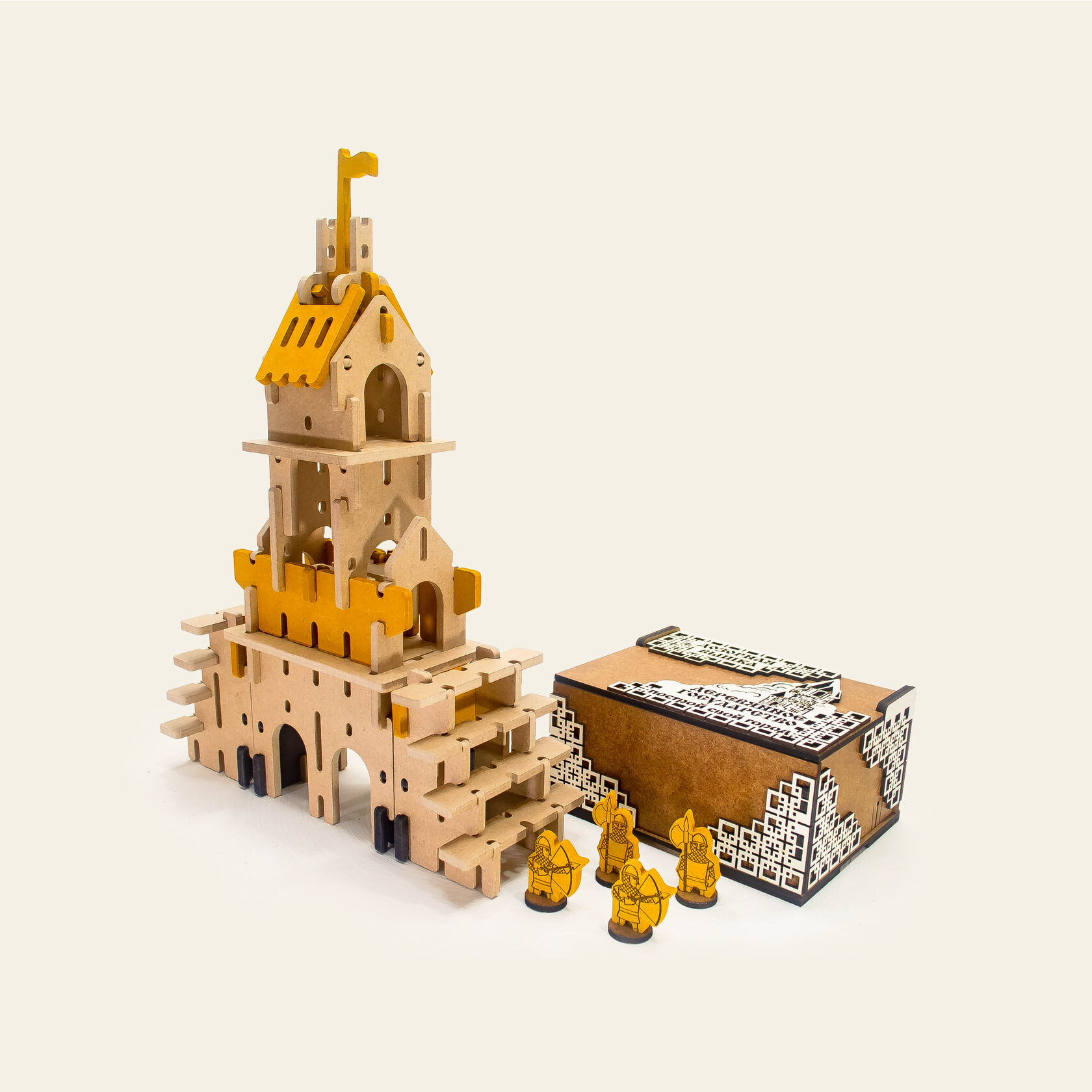 Деревянный конструктор «Дозорная вышка» из серии Крепости Деревянного государства