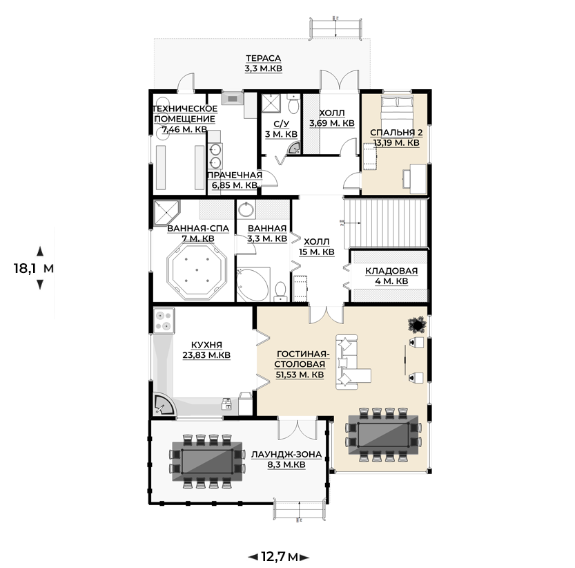 Планировка первого этажа