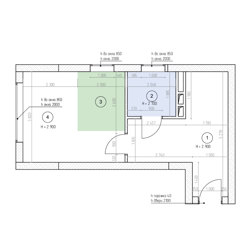 Обмерный план