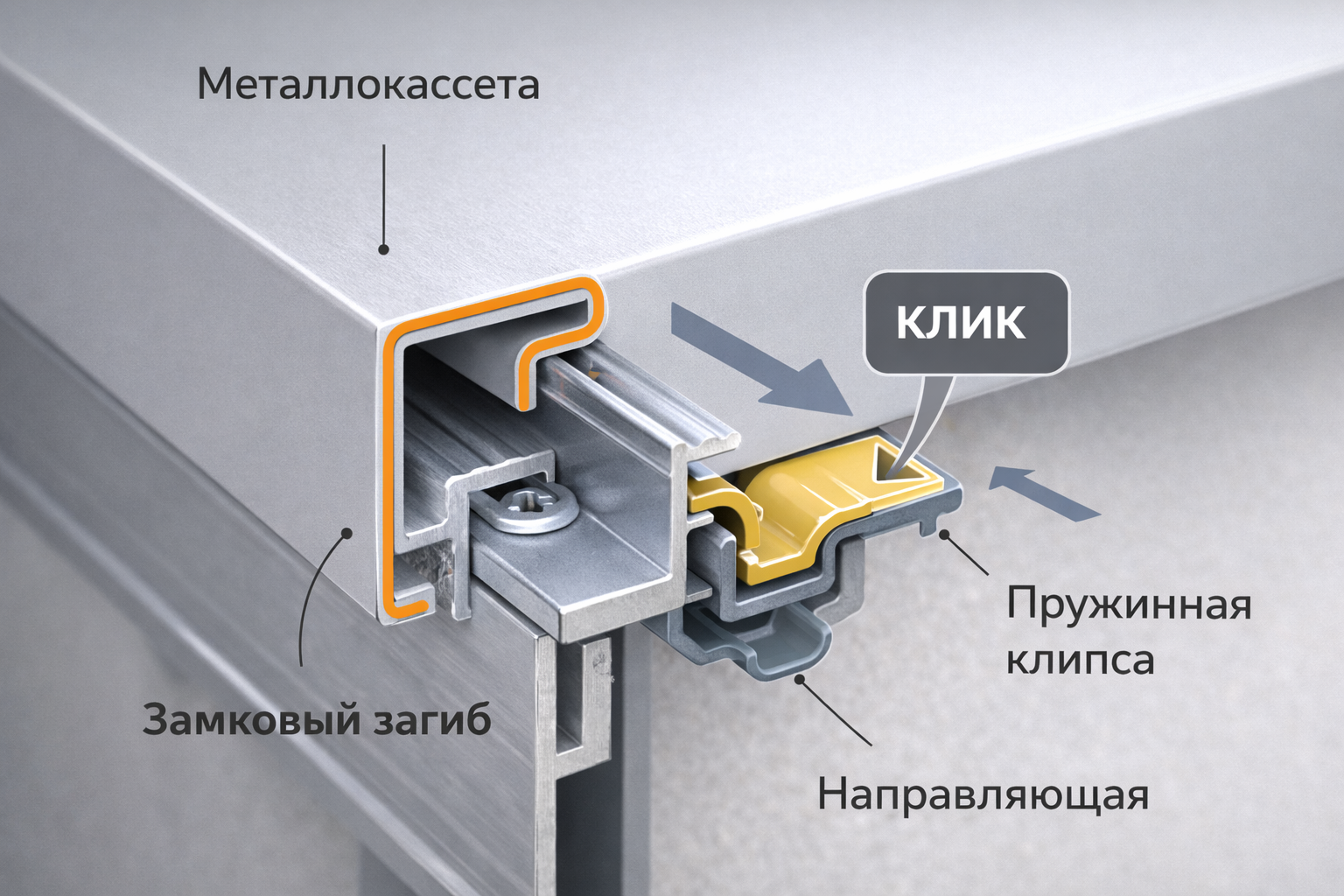 Защелочные системы на схеме
