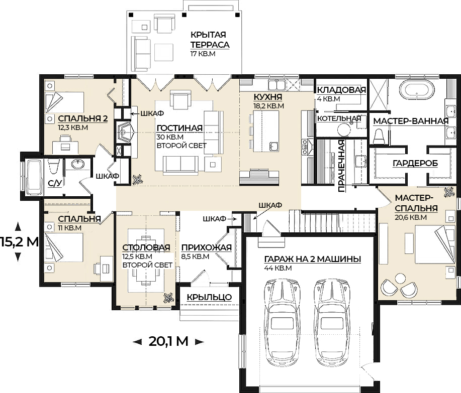 Планировка первого этажа
