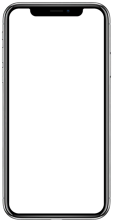 мокап в виде смартфона на прозрачном фоне и с прозрачной частью в районе дисплея смартфона. для визуализации воспроизведения видео-роликов