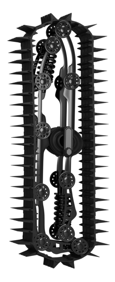 Принцип складывания гусеницы профиль