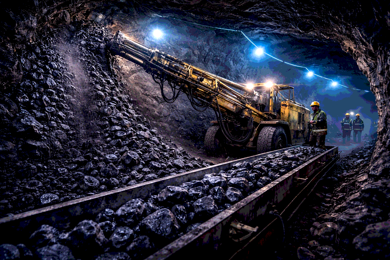 Подземная добыча марганцевой руды