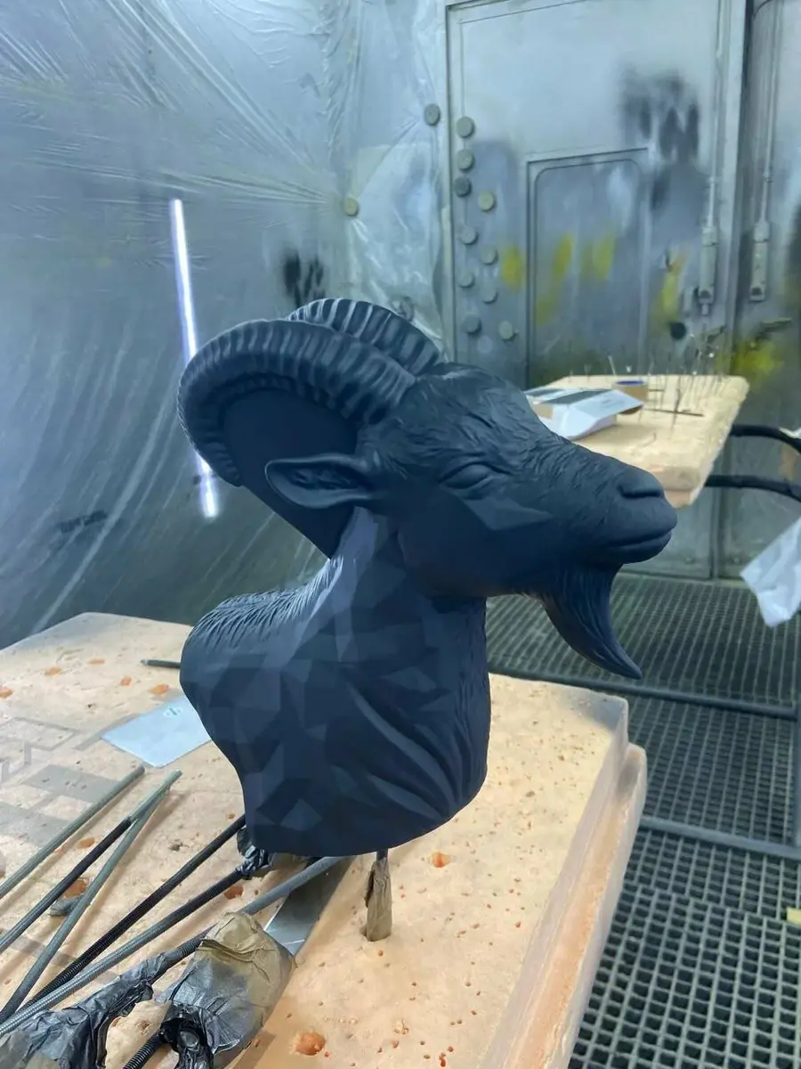 Бюст козла для награды шоу «Джиганина» на ТНТ — фото 1. Работа PRO3DLAB.