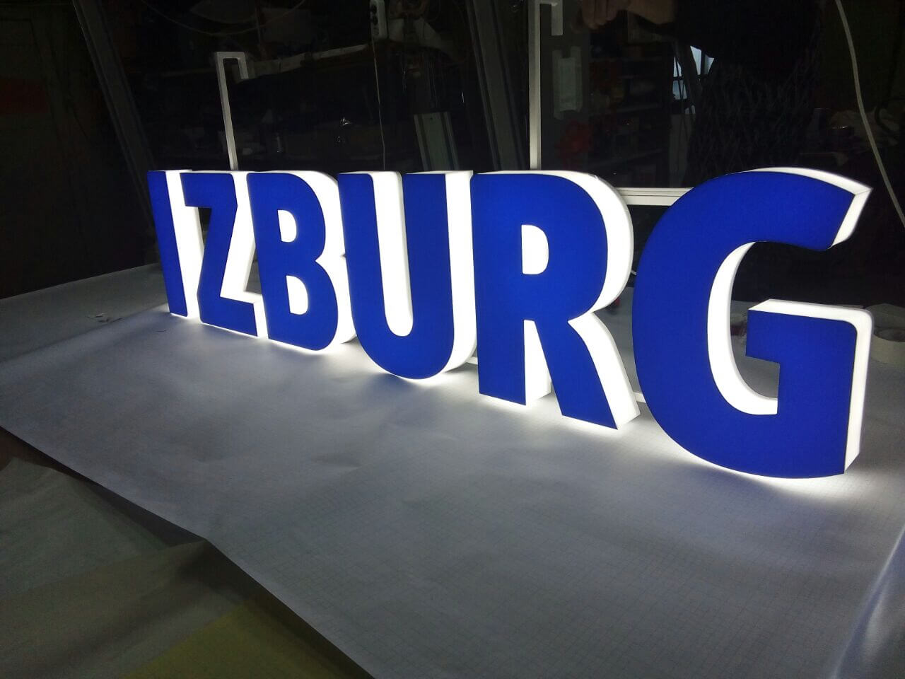 Заказать Объемные буквы с торцевой подсветкой |ЦРУ №1