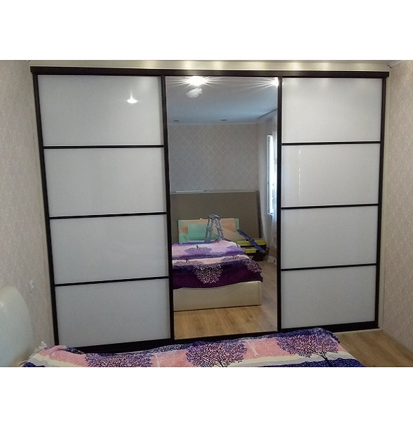 комбинированные двери купе лакобель и зеркало