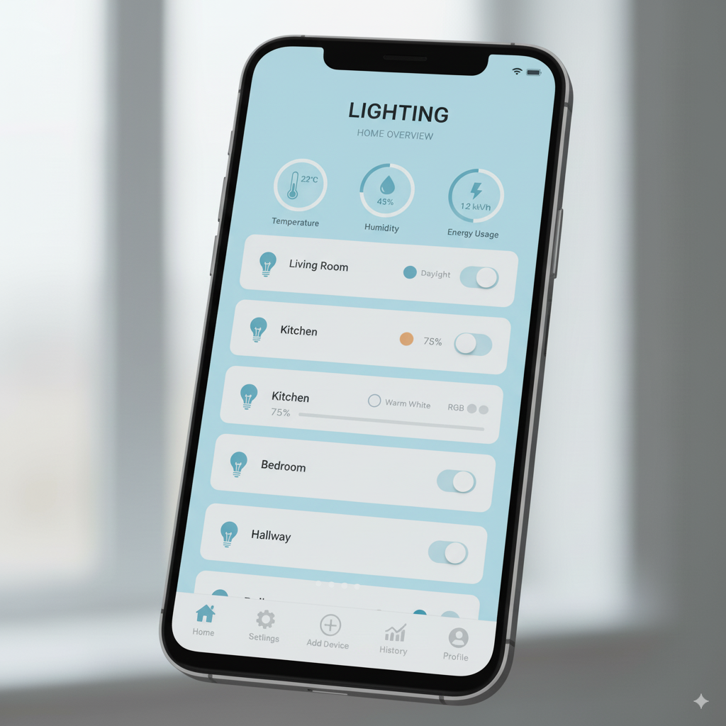 Приложение умного дома на телефоне