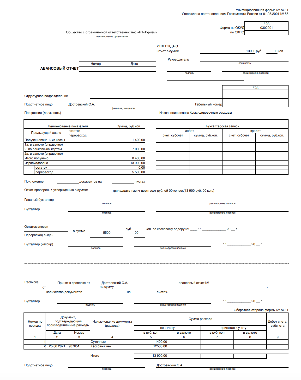 Списание авансового отчета. Форма авансового отчета 2023. Авансовый отчет (унифицированная форма n АО-1) (ОКУД 0302001). Авансовый отчет пример заполнения Казахстан. Унифицированная форма АО 1 авансовый отчет 2001г.