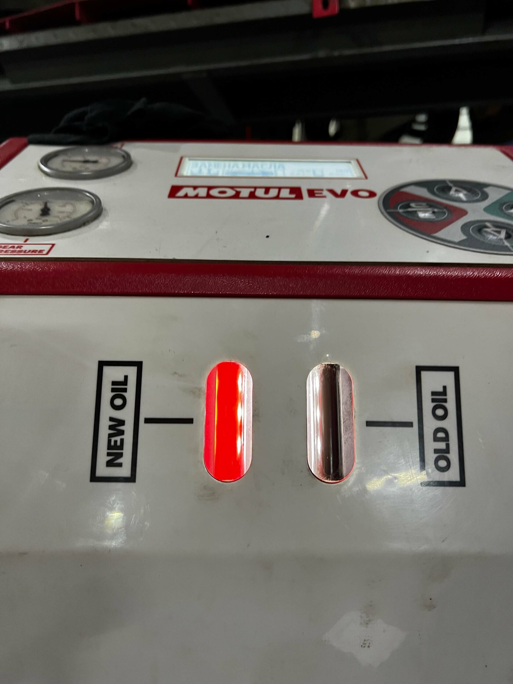 Процесс аппаратного замещения масла