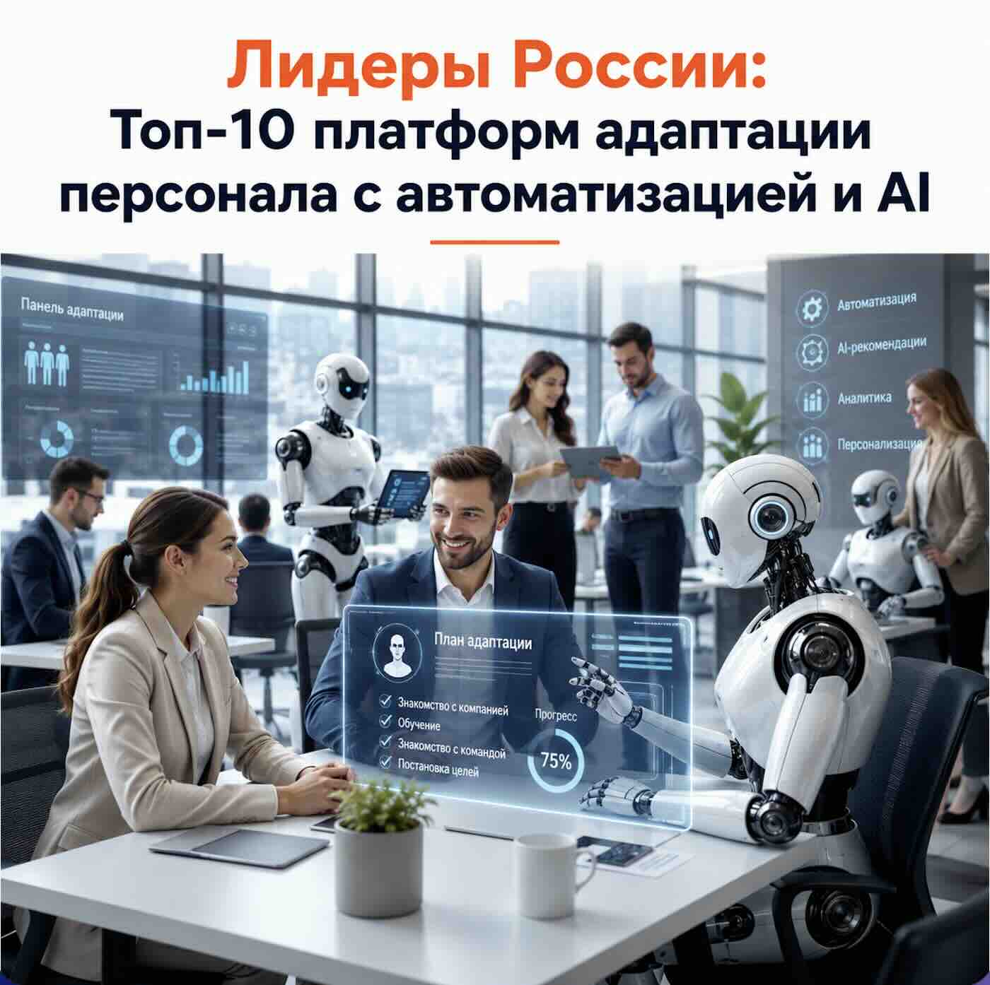 Лидеры России: Топ-10 платформ адаптации персонала с автоматизацией и AI