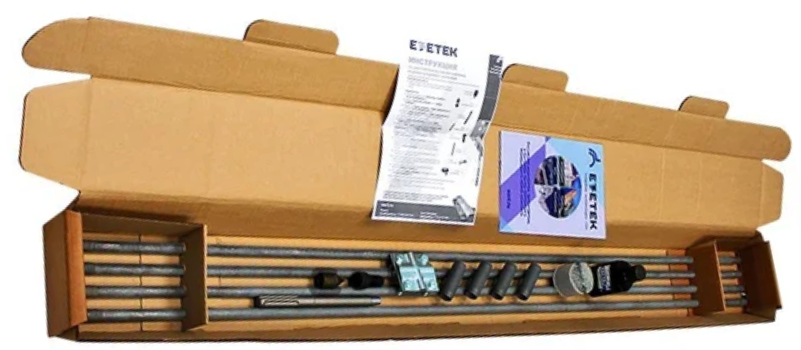 Комплект модульно-штыревое заземления