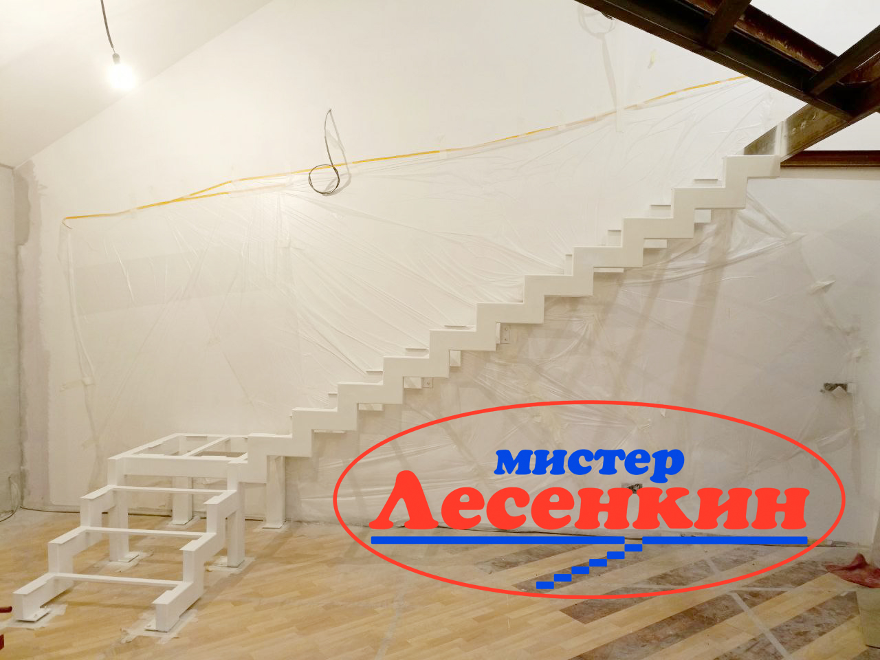 Изготовление и установка лестниц на металлическом каркасе