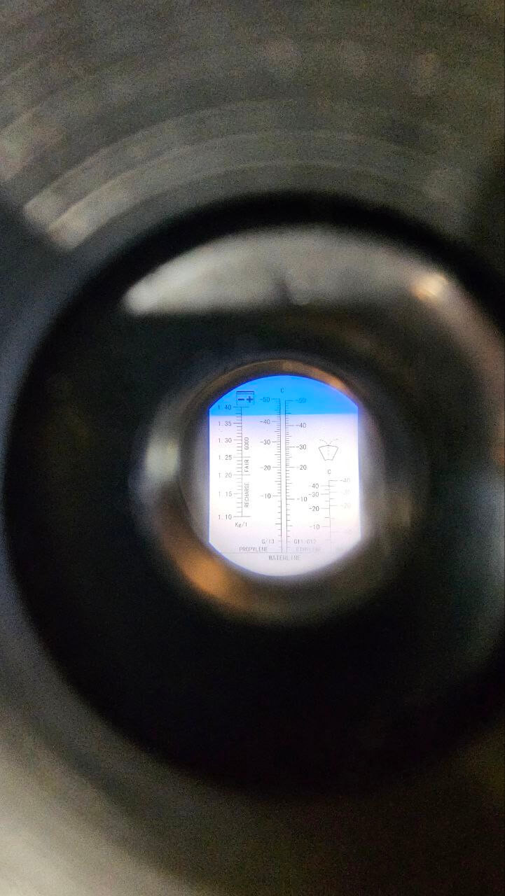 Проверка рефрактометром Peugeot