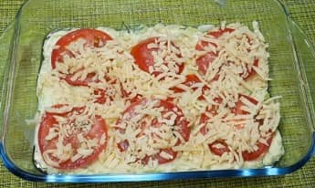 Приготовление запеканки из кабачков и картофеля в духовке: шаг 12