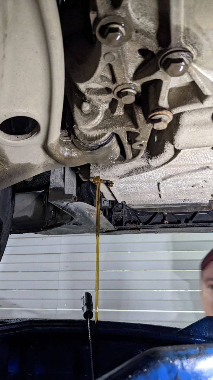 Слив масла из DSG DQ500