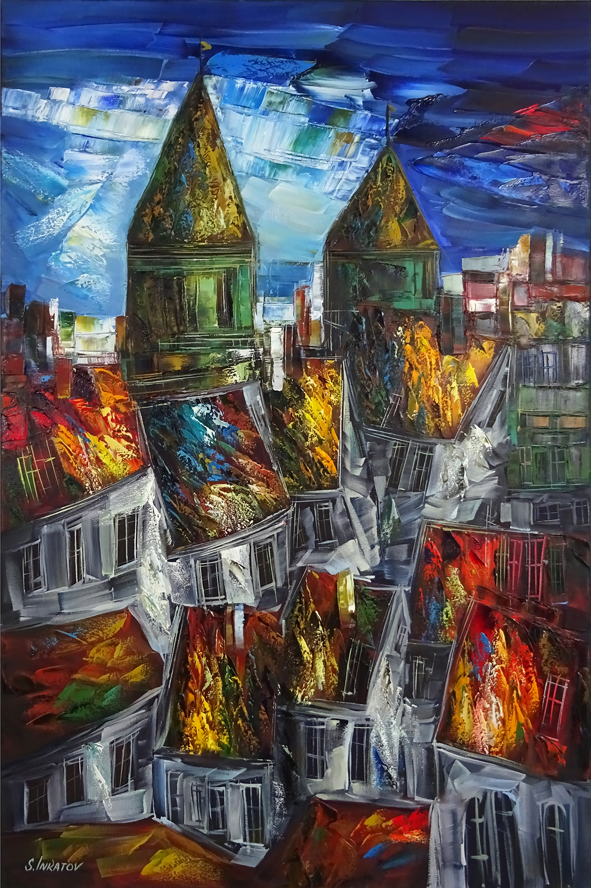Картина «Старый город» - Сергей Инкатов