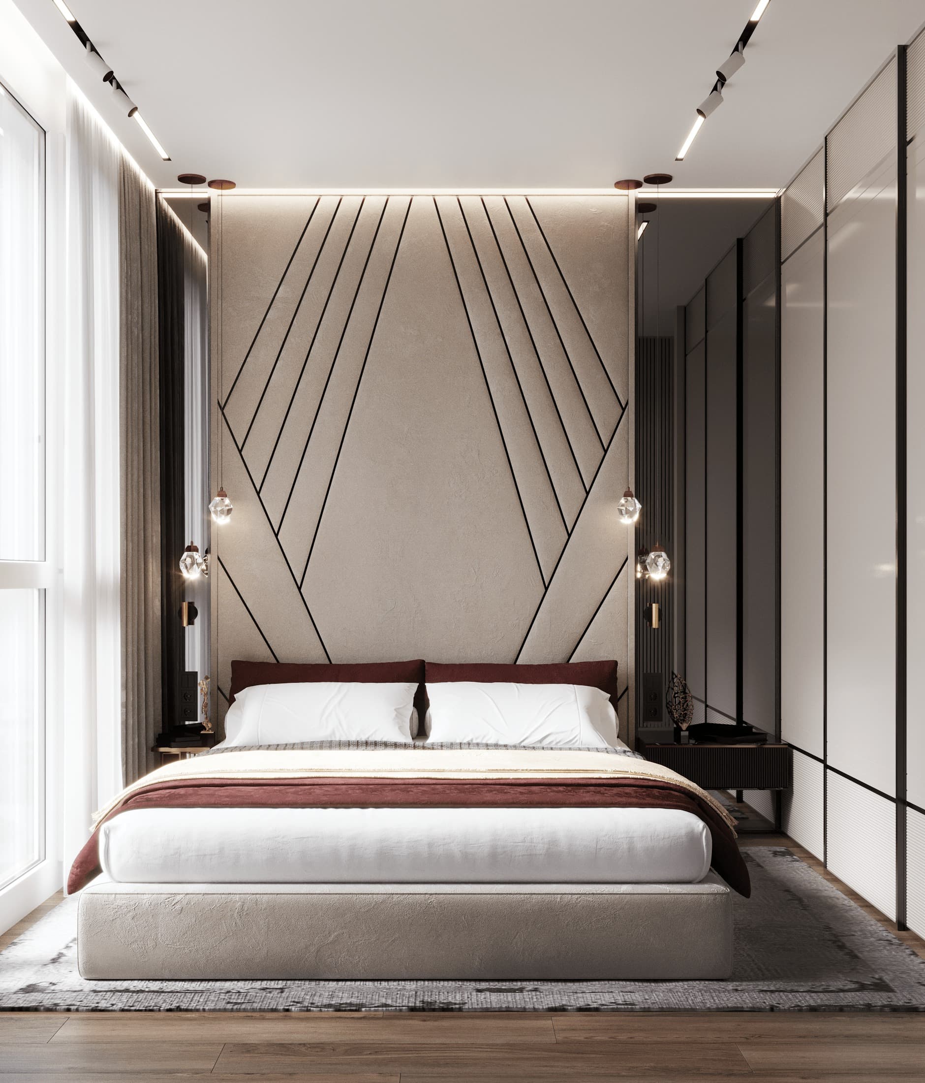 кровать, мебель, мебель для спальной