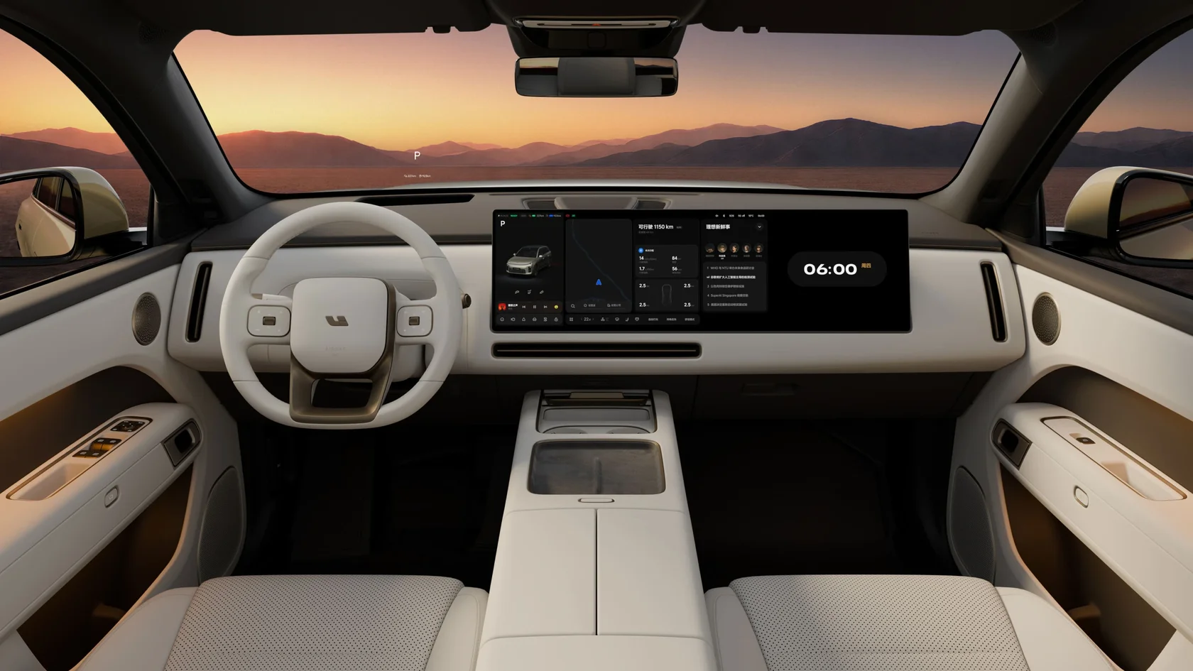 Передняя панель и руль Li Auto L6