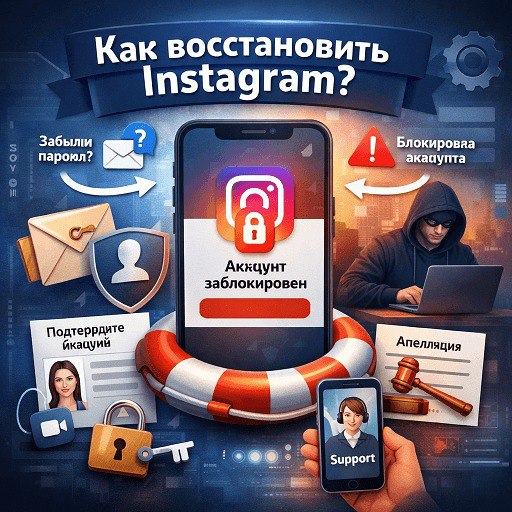 Как восстановить Instagram: реальные сценарии восстановления