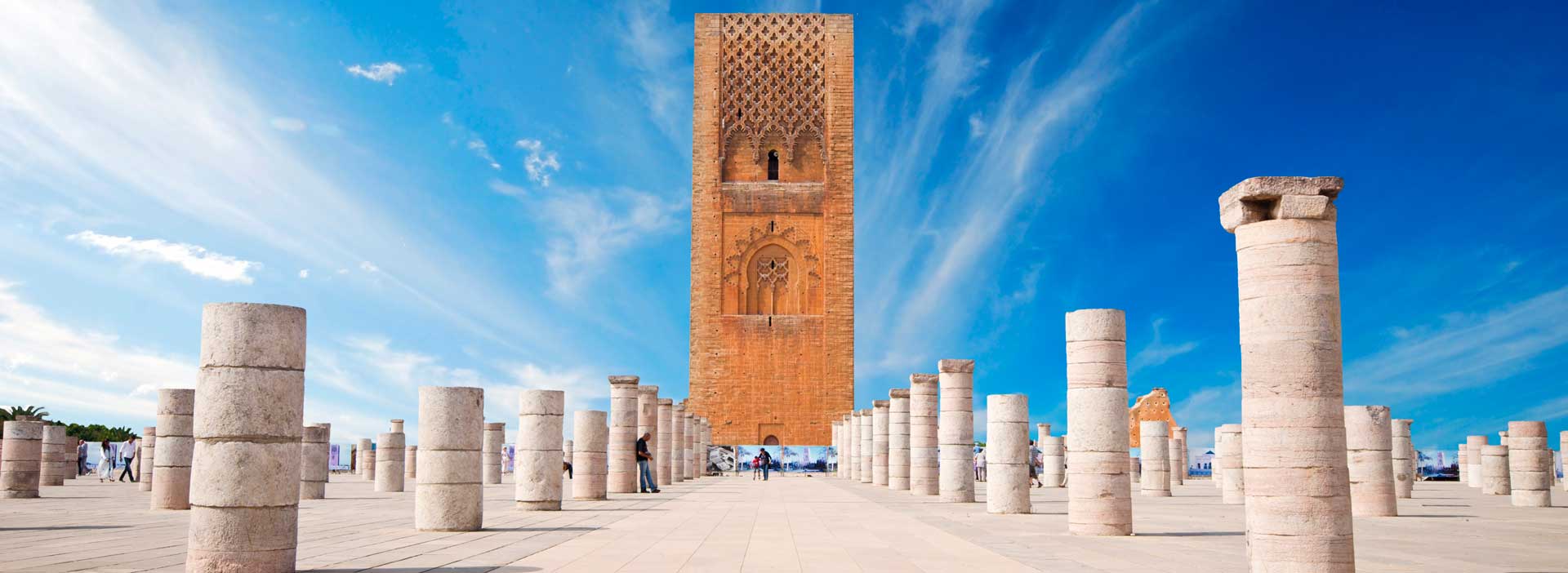 Минарет Хасана в город Рабат в Марокко