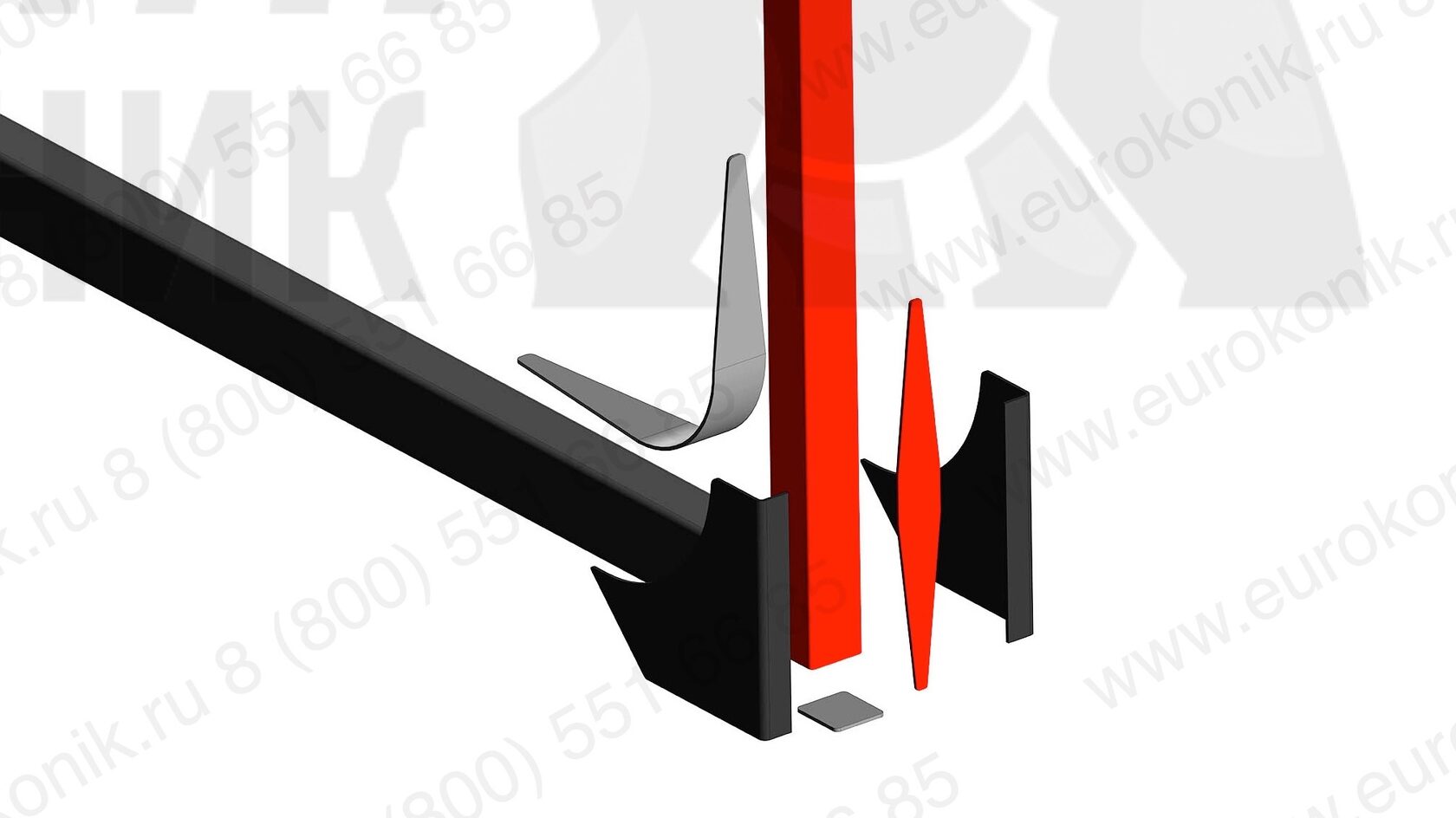Ложементы для перевозки труб КИНГ из стали 09Г2С