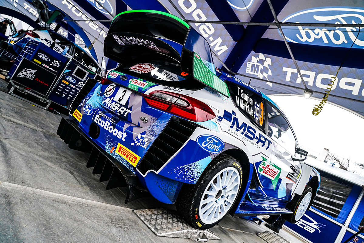 Ford Fiesta WRC Теему Сунинена и Микко Марккулы, ралли Монте-Карло 2021
