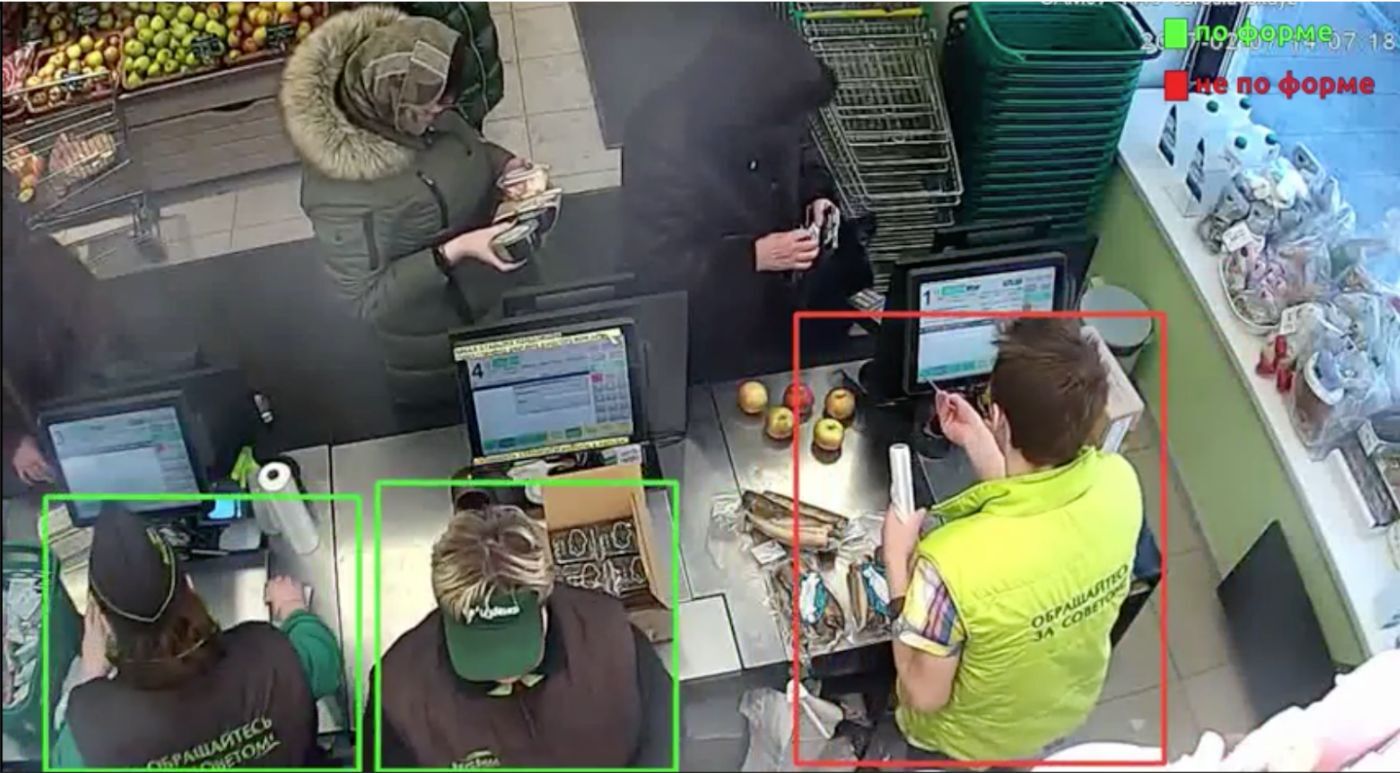 искусственный интеллект в ритейле. контроль соблюдения дресс-кода