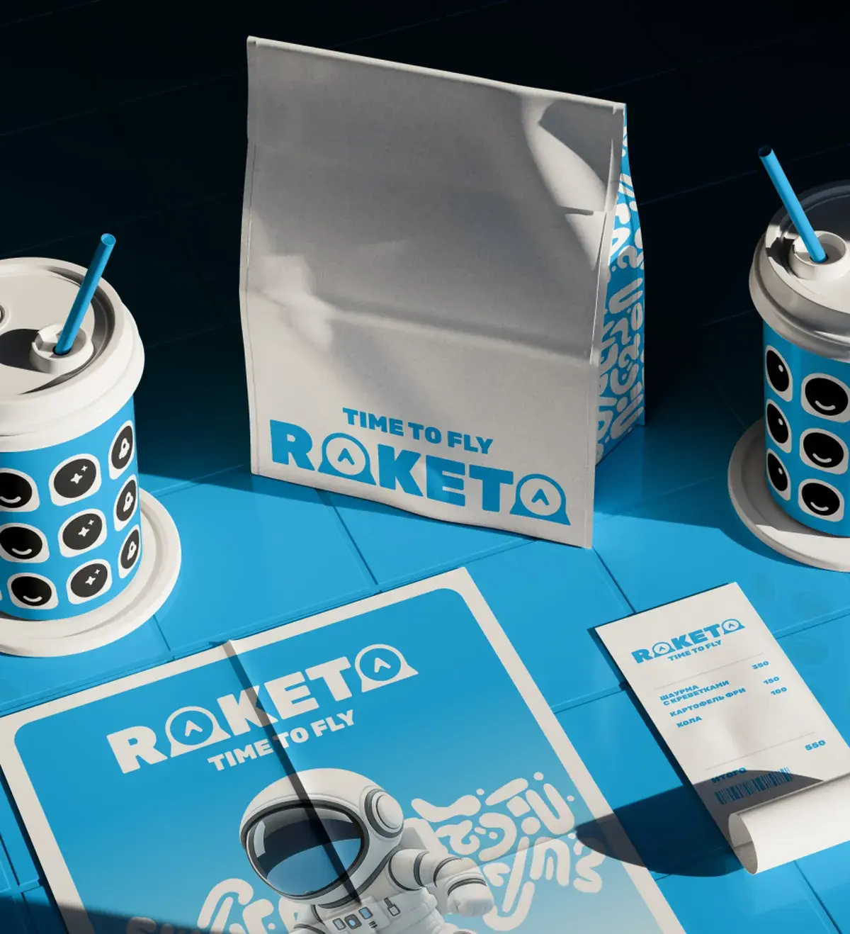 Айдентика франшизы Raketa Time To Fly