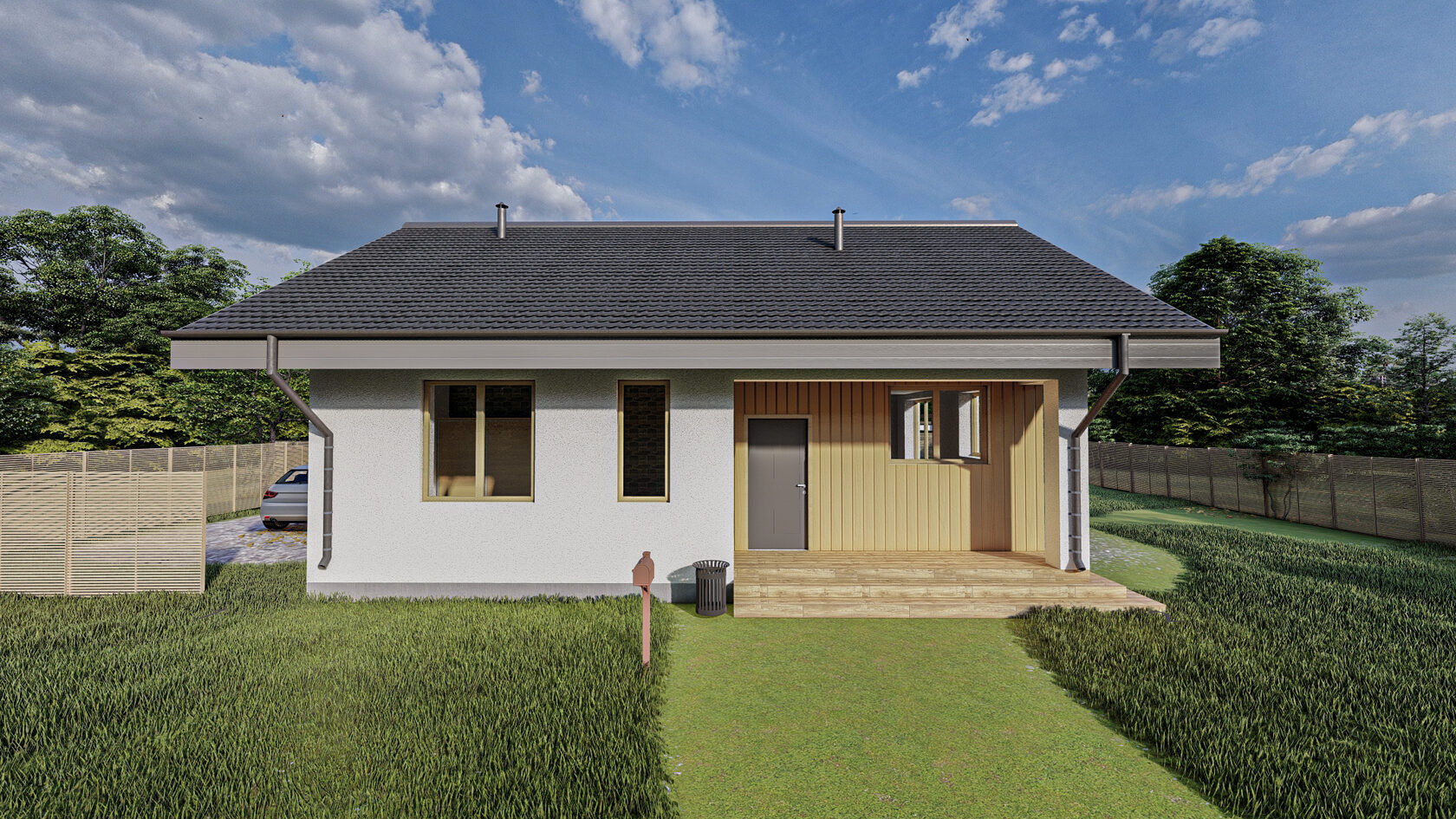 Загородный дом Лакшми из газобетона в Красноярске от Сибирского Поместья