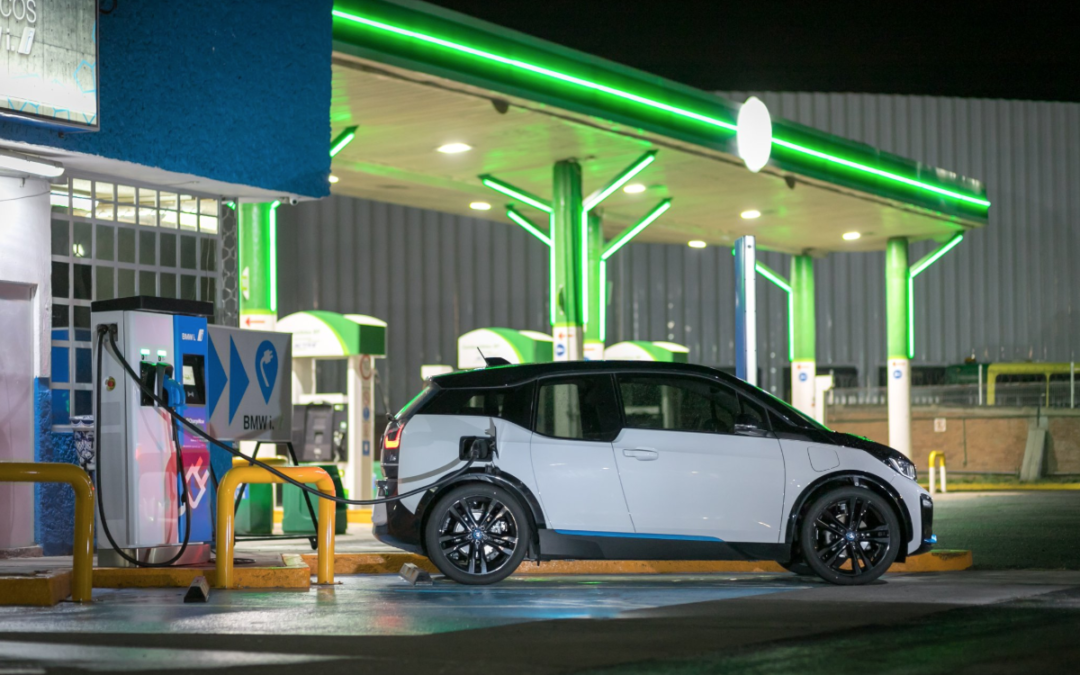 Service station electric car charging discount