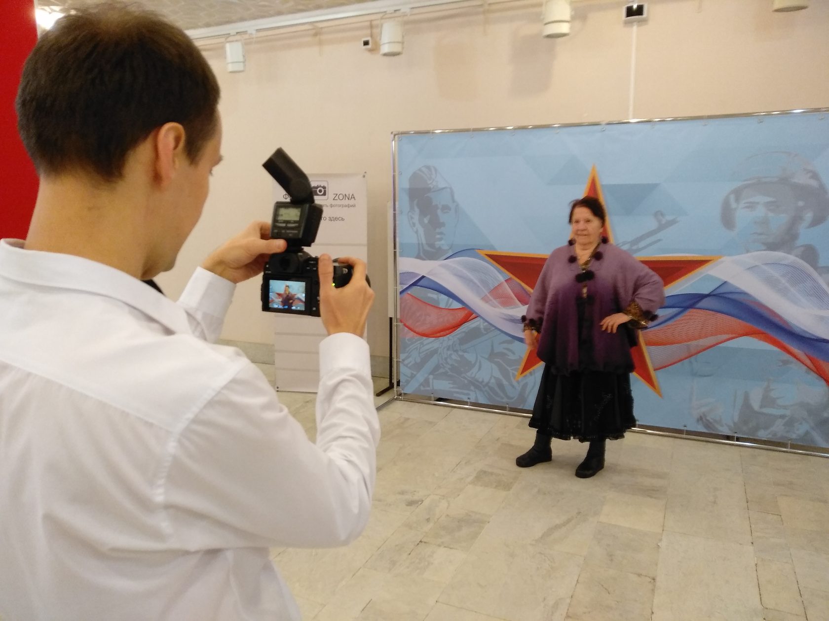 Моментальная печать фото на мероприятии, посвященном 23 февраля