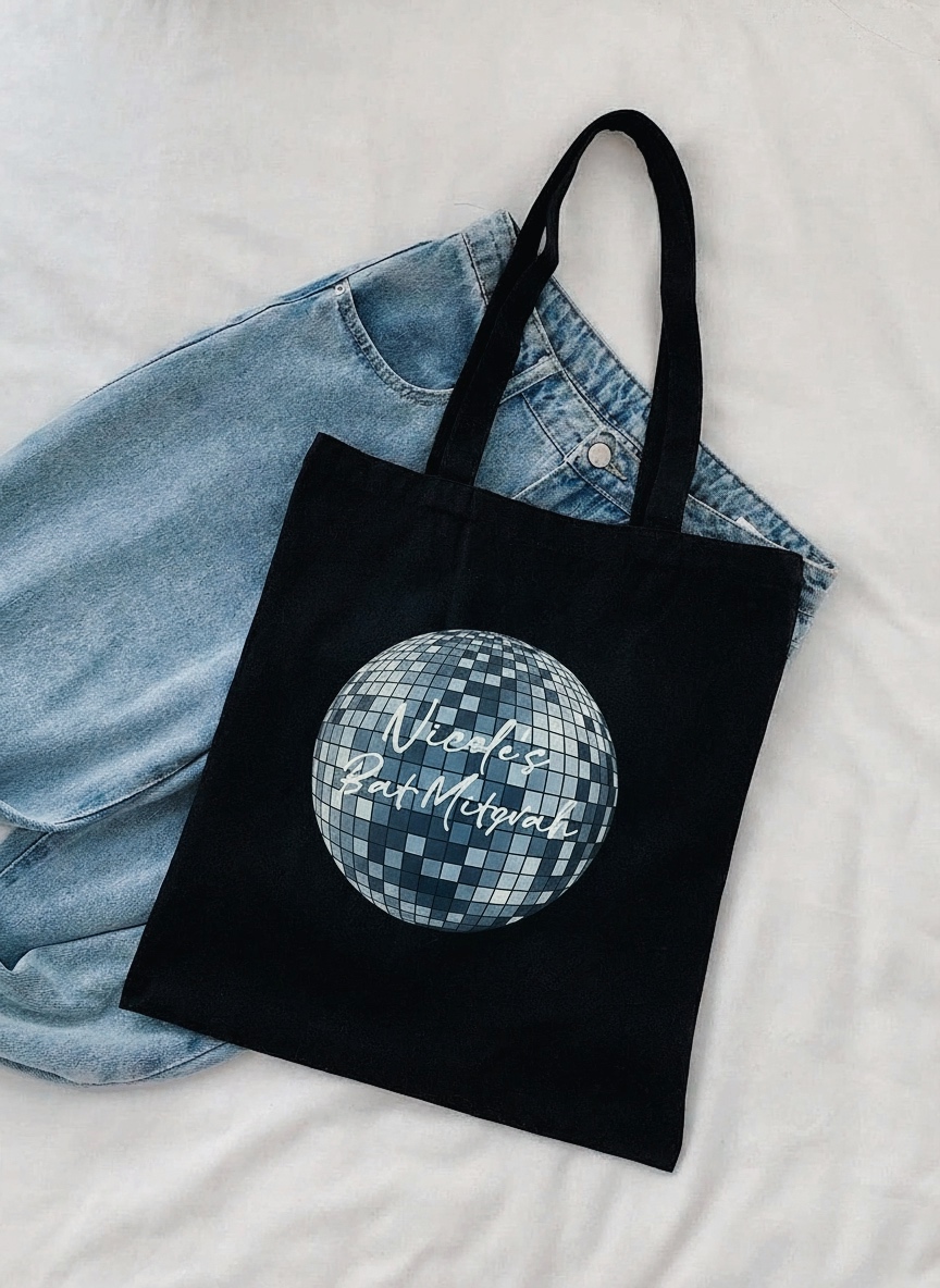 Примеры индивидуального изготовления шоппера для танцевального клуба с принтом