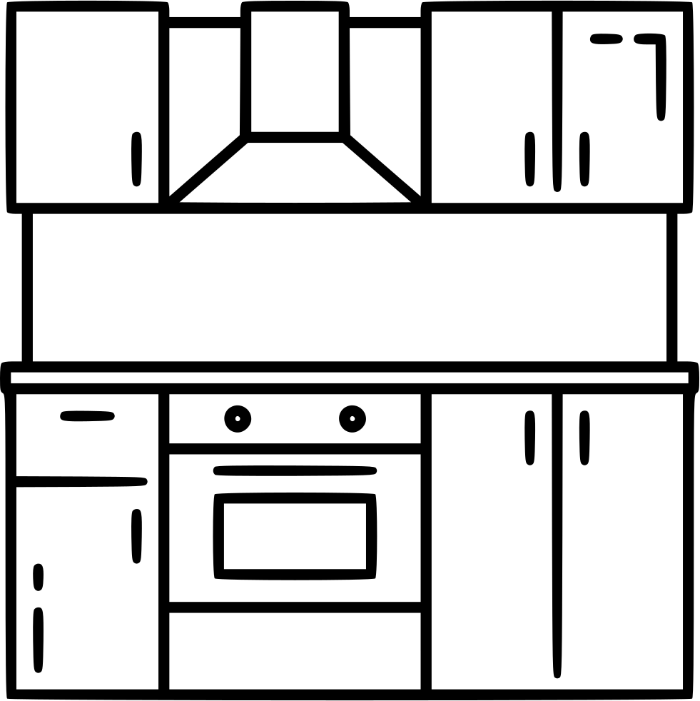 Кухня на прозрачном фоне картинки. Кухонный гарнитур иконка. Пиктограмма кухонный гарнитур. Кухонный гарнитур силуэт. Схематичное изображение кухни.