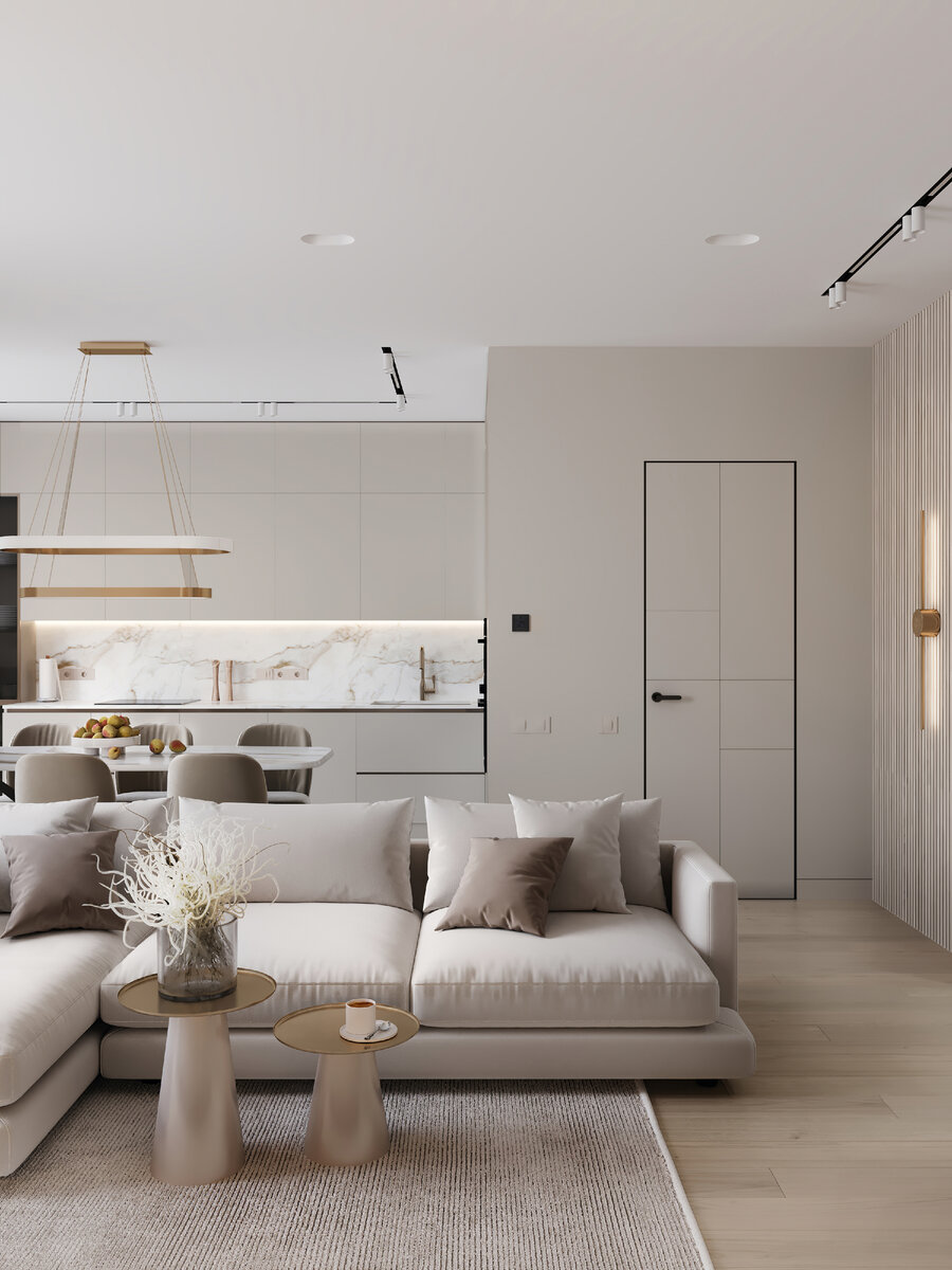 Белый цвет в интерьере. Актуальный тренд 2023 года в дизайне квартир и домов.